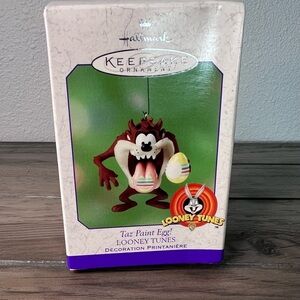 Hallmark Keepsake **NEW** 2001 “Taz Paint Egg!) Looney Tunes Easter Ornament